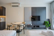 Rumah  m² dengan 1 bilik tidur dan 1 bilik mandi peribadi di Penang (Elegance 4pax Studio @ George T