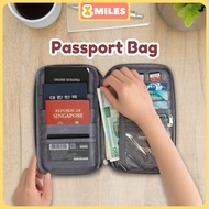 Travel Passport Bag Wallet Card Holder Document Organizer With Pen Slot Pouch For Cash Coins Handle