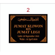 GRANITE TOMBSTONE - GRAVESTONE - TOMBSTONE SIZE 20 X 30 CM