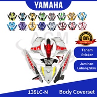 YAMAHA LC135 Body Cover Set Coverset Tanam Sticker 135LC LC V2 V3 V4 V5 EXCITER INDO GP Jupiter Four