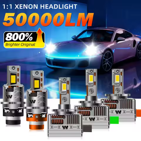 2x D1S D2S D3S D4S LED Headlight Bulbs 6000K White Canbus D5S D8S Plug and Play D1R D3R D2R HID Xeno