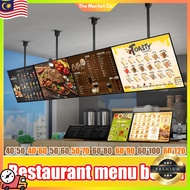 【Ready Stock】LED Menu Light Box Adjustable Angle TV Size Display Aluminium Alloy Board Restaurant Sh