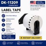 [ READY STOCK ] DK-11209 DK11209 Brother Compatible Label Tape Thermal Sticker Paper