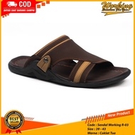 Working Sneakers For You Men's Leather Sandals R-03