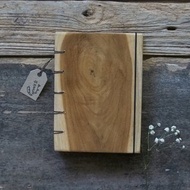 Teakwood notebook handmade notebook diary handmade wood 筆記本