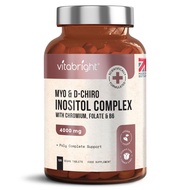 Myo Inositol & D Chiro Inositol Tablets With Folate & Chromium for PCOS x 120