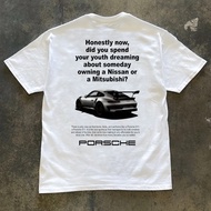 PORSCHE 911 GT 3RS Poster Style White Short Sleeve, Racing Style Cotton T-Shirt