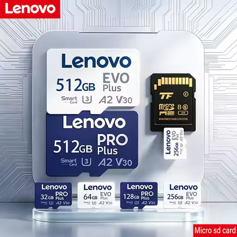 Lenovo Pro Plus TF Card 512GB EVO PLUS SD Card 256GB 128GB 64GB 32GB A2 U3 4K Flash Card Memory Card