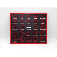 F1 Racing 2026 Season Track Schedule 3D Printed Miniature Model Desktop Decoration Decoration