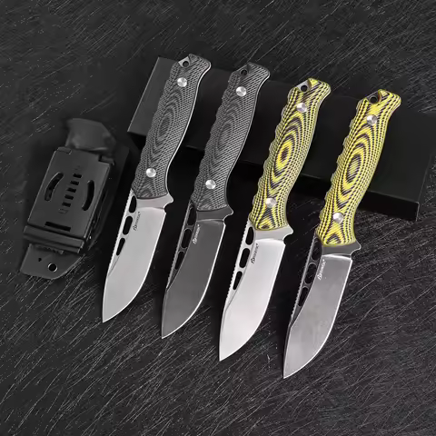 SDOKEDC Fixed Blade Knife DC53 Steel G10 Handle Outdoor Camping Hunting Survival EDC Tool