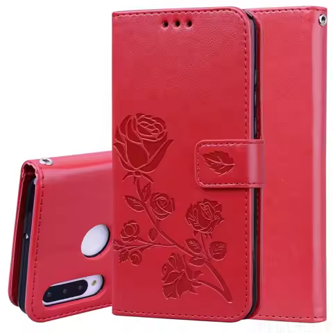 Rose Leather Wallet Flip Case For Honor 200 Smart X8C X8D Huawei Mate 20 Pro 8X 8A 10i 10 8S 9X X6D
