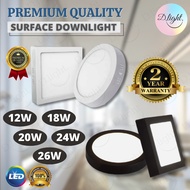 [Premium Quality] SURFACE MOUNT 12W 18W 20W 24W 26W SURFACE LIGHT LED DOWNLIGHT LAMPU SILING BULAT M