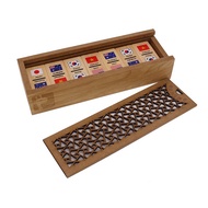 Domino flags of countries - safe wooden toys