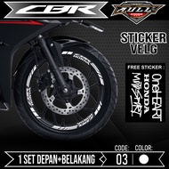 STICKER STICKER Cutting Rim CBR 150R - Sticker Accessories Cutting Sticker List Motor Rim HONDA CBR1