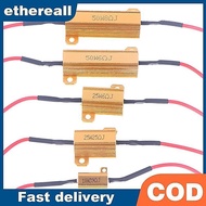 ETH 2Sets Car LED Canbus Decoder 10/25/50W 6/8/25/39Ohm Load For Auto Turn Signal Lantern License Pl