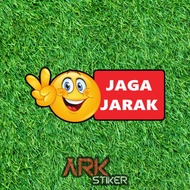 Smiley Peace Distance Sticker Printing