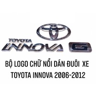 Toyota Innova G Embossed Logo Innova 2006-2012 Rear Sticker