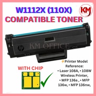 WITH CHIP W1112A 110A HP110A BK Compatible Laser Toner For HP Laserjet 108 108A 108w HP 136 MFP 136a