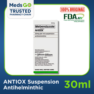 ANTIOX Mebendazole Anthelminthic 20mg / mL Suspension 30mL