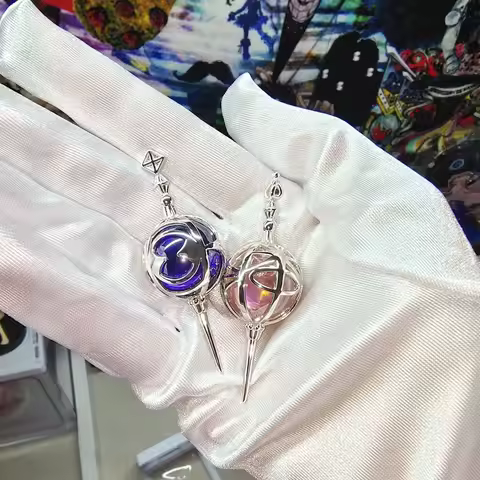 Anime Puella Magi Madoka Magica Soul Gem Brooch Crystal Pendant Cosplay Costumes Lovers Jewelry Set 