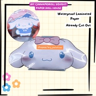 Squishy Sanrio DIY Paper Doll House Book Cinnamoroll Paper Doll House Quite Book DIY Art & Craft Pat