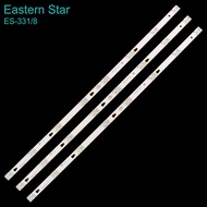 TCL 40S4900 40P62 - Set of 3 8 Square led bars for TCL 40P62 4C-LB4008-PF01J TV