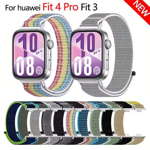 Nylon Loop Band for Huawei Watch Fit 4 pro strap Smartwatch Replacement Accessories Bracelet belt fo