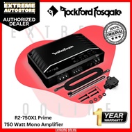 Rockford Fosgate R2-750X1 Prime Series mono subwoofer amplifier — 750 watts RMS x 1 at 1 ohm