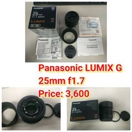 Panasonic LUMIX G 25mm f1.7
