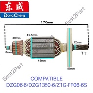 DONGCHENG DZG06-6 / DZG 1350-6 / Z1G-FF06-6S ARMATURE ASSY (ORIGINAL)