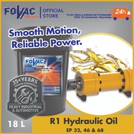 FOVAC R1 Hydraulic Oil EP 32, 46 & 68 - 18 Liters