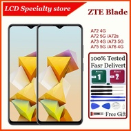 Original For ZTE Blade A72 4G 5G A72s A73 4G 5G A75 5G A76 4G LCD Display Touch Screen Replacement