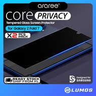 Araree Samsung Galaxy Z Fold 7 Core Privacy Tempered Glass Screen Protector Oleophobic Coating