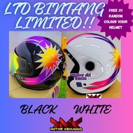 HELMET LTD BINTANG 2024 LIMITED EDITION WITH IRIDIUM RED VISOR ( SIZE L )