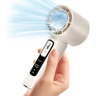 YMX N88 Portable handheld fan adjustable speed 1100 personal fan with cooling ice LED display mini t