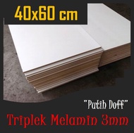 TRIPLEK MELAMIN DOFF 3 mm 40x60cm ( isi 4pcs )