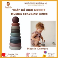 Tháp đồ chơi Mushie (Stacking rings Toy Mushie) Madein Denmark