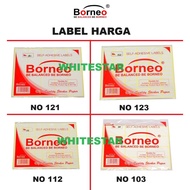 Name sticker invitation sticker/ borneo price label/ (set = 7 sheets)
