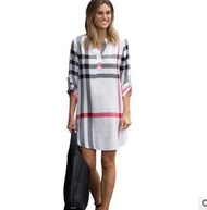 Plus Size Striped Long Sleeve T-Shirt Dress