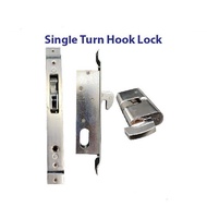ECO HARDWARE ARMOR 41054/41055 Aluminium Door Hook Lock Aluminium Sliding Door Swing Door Lockset Cy