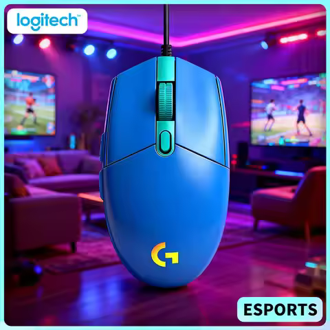 Logitech G102 Prodigy Gaming Mouse, HERO Sensor Technology, 16.8M RGB Colors, 6 Keys, Ergonomic Grip