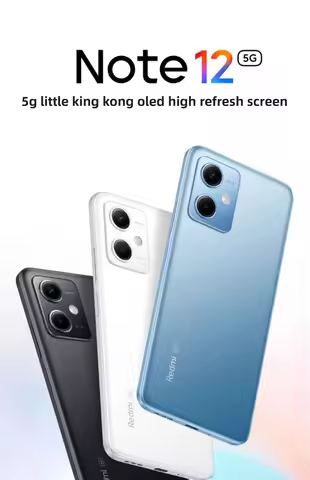 Redmi Note 12 5G Snapdragon 4 Gen1 6GB/8GB RAM 128GB/256GB ROM 5000mAh Battery Dual SIM Phone Smartp