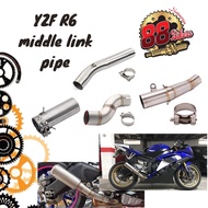 YAMAHA YZF R6 middle link pipe stainless steel Exhaust YZF R6 51mm 60mm Motorcycle Exhaust Middle