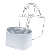 JLYZ Moon Picotin 22 Bag Insert Oval, Purse Organizer Compatible with Hermes Picotin, Silky Bag Inse