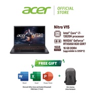 Acer Nitro V15 ANV15-52-78XQ & ANV15-52-529N Gaming Laptop (RTX 5050 8GB/Intel Core i7&i5/16GB DDR4/