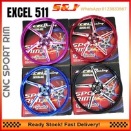 2025 EXCEL 511 FG511 CNC LAY SPORT RIM SET LC135 Y15ZR RS150 Y125Z LC135 5S WAVE100 EX5DREAM WAVE125 WAVE110 NVX NMAX