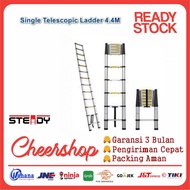 Telescopic Folding Ladder 4.4m 4.4 meters m Single Aluminum