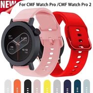 Sports Silicone Watch Band Strap 22mm for CMF Watch Pro 2/Pro 3, Replacement Wristband Compatible wi