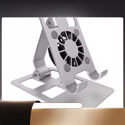 H8WD Portable Cooling Fan Heat Dissipation Stand For Cellphone Tablet Holder Support Phone Stand-X64