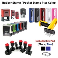Rubber Stamp/Pocket Stamp Plus Colop/Self Ink/Handy stamp/Chop/Cop Tekan/Stamping Trodat 4910/4911/4